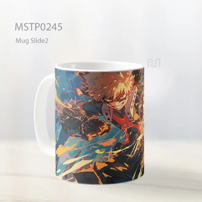 Bakugo Percikan Emas Mug MSTP0245 - All-side / Desain
