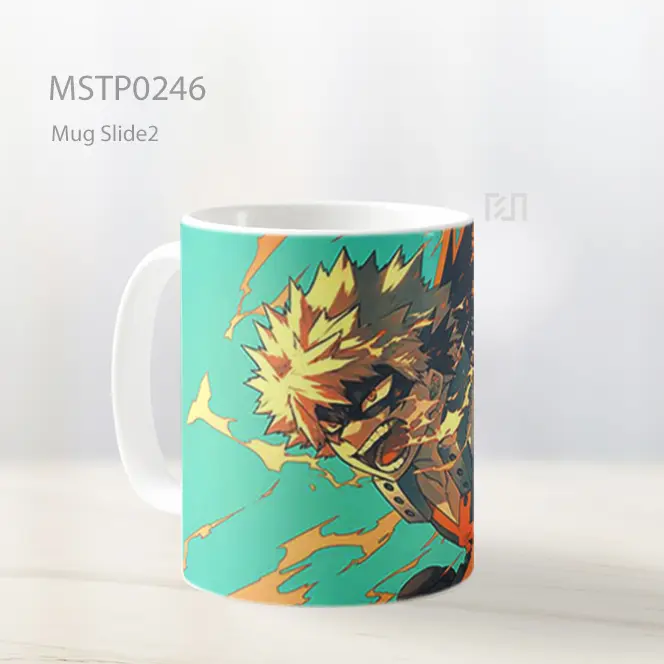 Bakugo Pose Aksi Mug MSTP0246 - All-side / Desain