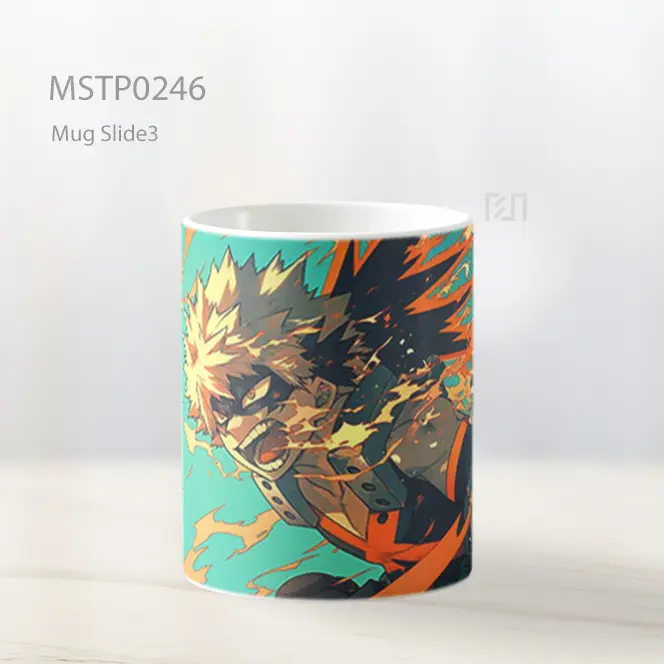 Bakugo Pose Aksi Mug MSTP0246 - All-side / Desain