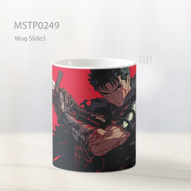Berserk Guts Dengan Pedang Berdarah Mug MSTP0249 - All-side / Desain