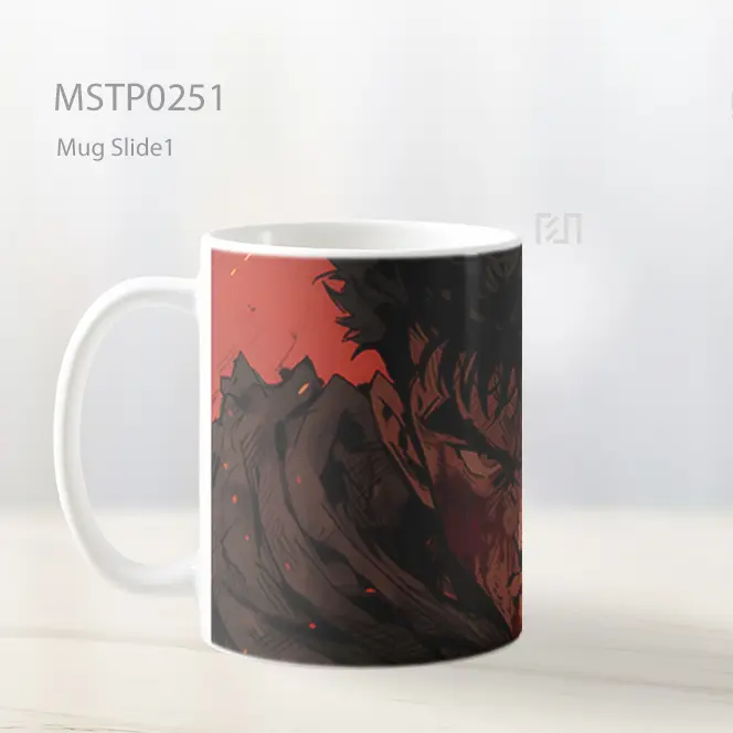 Berserk Guts Merah Darah Mug MSTP0251 - All-side / Desain