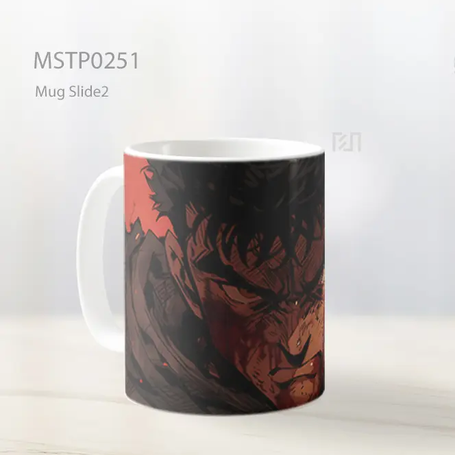 Berserk Guts Merah Darah Mug MSTP0251 - All-side / Desain