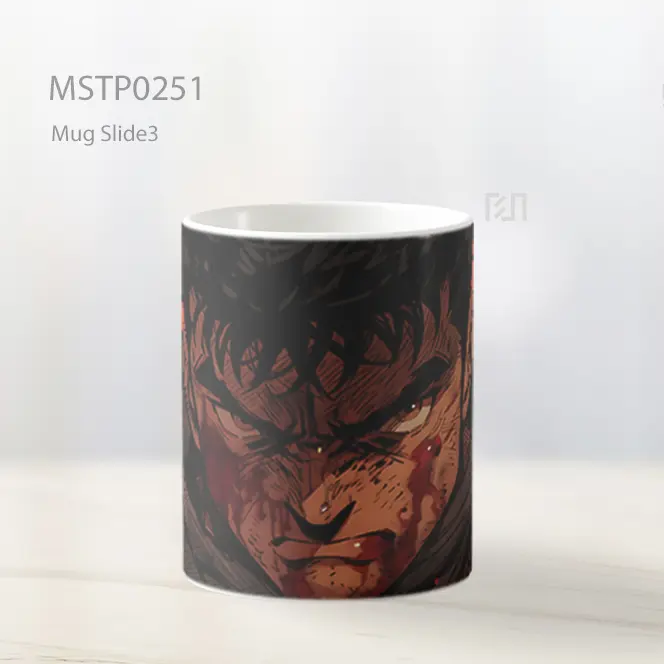 Berserk Guts Merah Darah Mug MSTP0251 - All-side / Desain