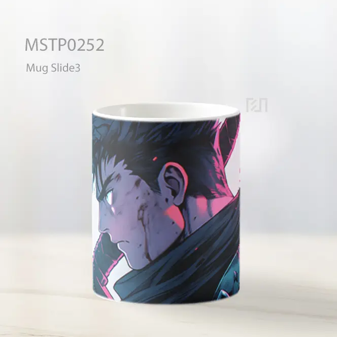 Berserk Guts Putih Mug MSTP0252 - All-side / Desain