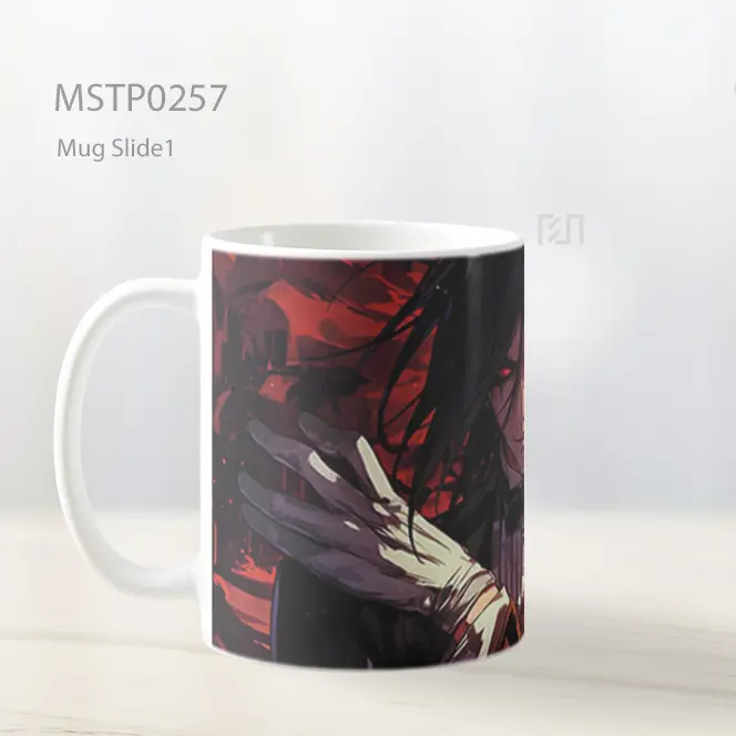 Black Butler Sebastian Anime Merah Mug MSTP0257 - All-side / Desain