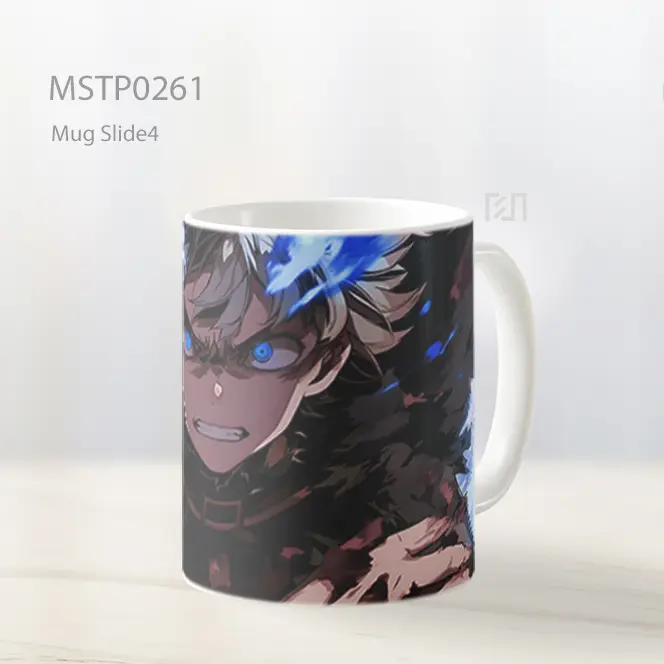 Black Clover Asta Mata Bersinar Biru Mug MSTP0261