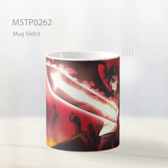Black Clover Asta Pedang Bersinar Mug MSTP0262 - All-side / Desain