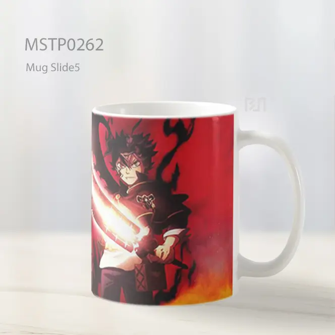 Black Clover Asta Pedang Bersinar Mug MSTP0262 - All-side / Desain