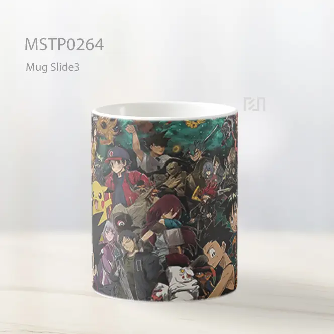 Black Clover Cast Mug MSTP0264 - All-side / Desain