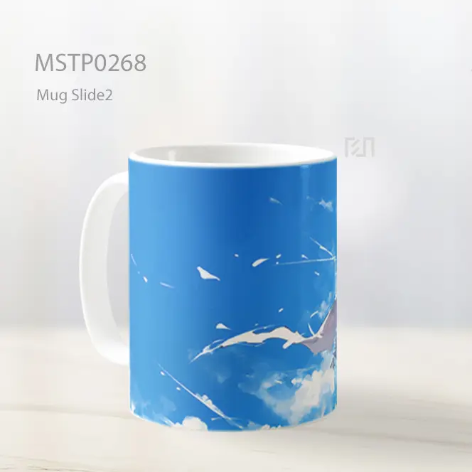 Bleach Ichigo Kurosaki Biru Mug MSTP0268 - All-side / Desain