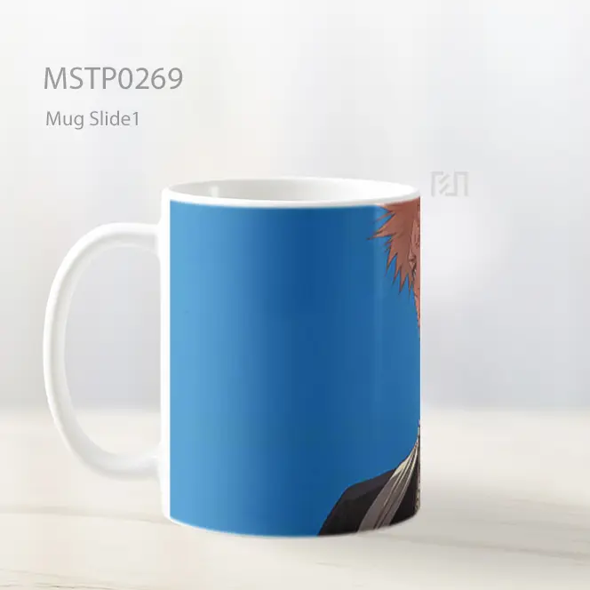 Bleach Ichigo Kurosaki Calm Look Mug MSTP0269 - All-side / Desain