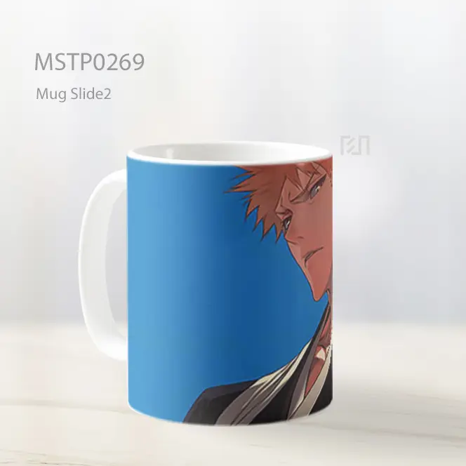 Bleach Ichigo Kurosaki Calm Look Mug MSTP0269 - All-side / Desain
