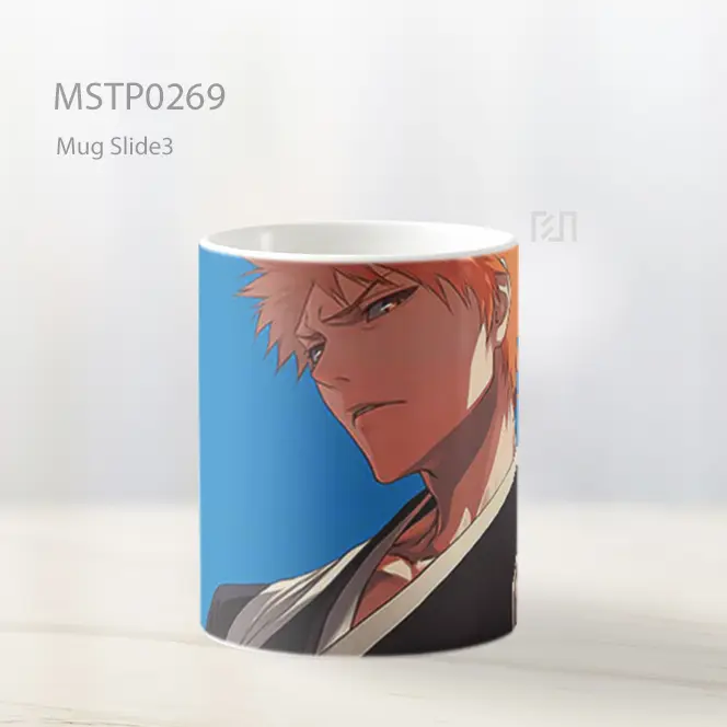 Bleach Ichigo Kurosaki Calm Look Mug MSTP0269 - All-side / Desain