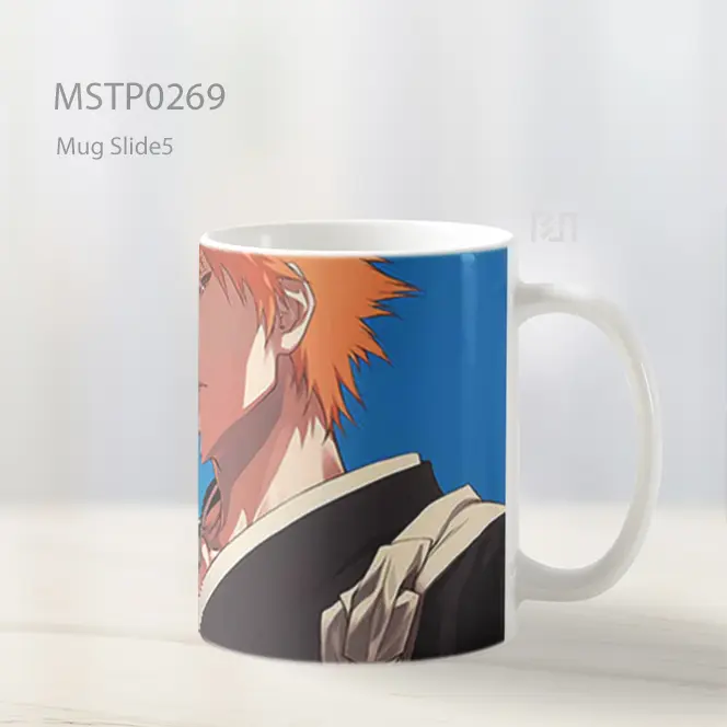Bleach Ichigo Kurosaki Calm Look Mug MSTP0269 - All-side / Desain