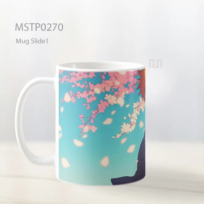 Bleach Ichigo Kurosaki Dengan Sakura Mug MSTP0270 - All-side / Desain