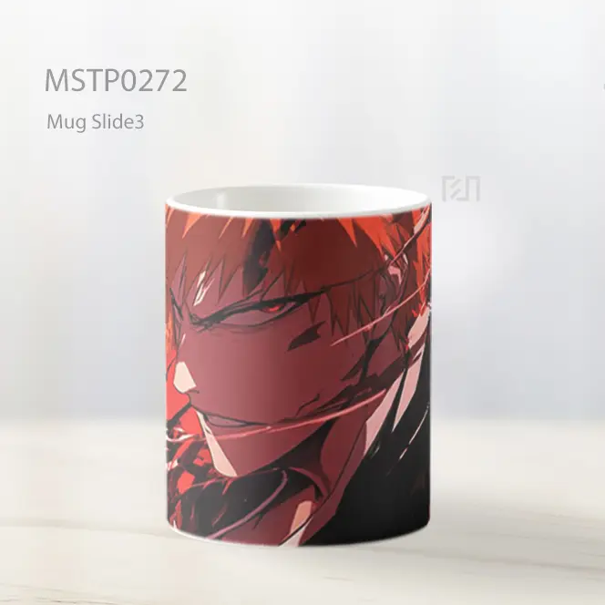 Bleach Ichigo Kurosaki Kekuatan Hollow Mug MSTP0272 - All-side / Desain