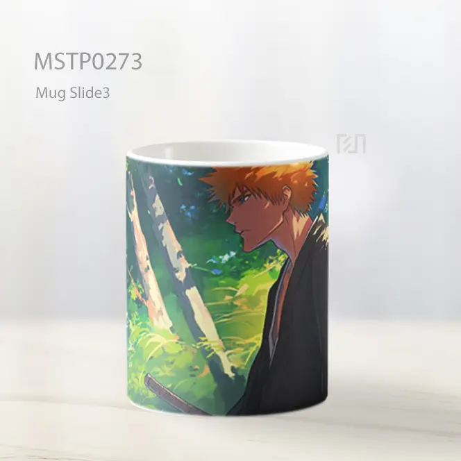 Bleach Ichigo Kurosaki Kuat Mug MSTP0273 - All-side / Desain
