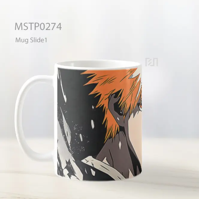 Bleach Ichigo Kurosaki Manga Mug MSTP0274 - All-side / Desain