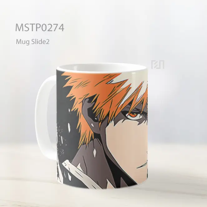 Bleach Ichigo Kurosaki Manga Mug MSTP0274 - All-side / Desain