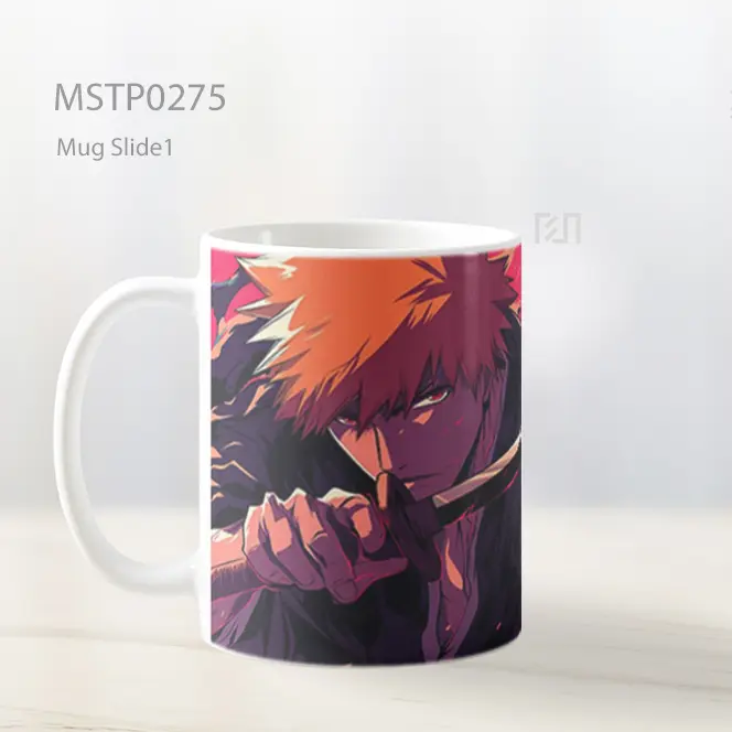 Bleach Ichigo Kurosaki Pedang Mug MSTP0275 - All-side / Desain