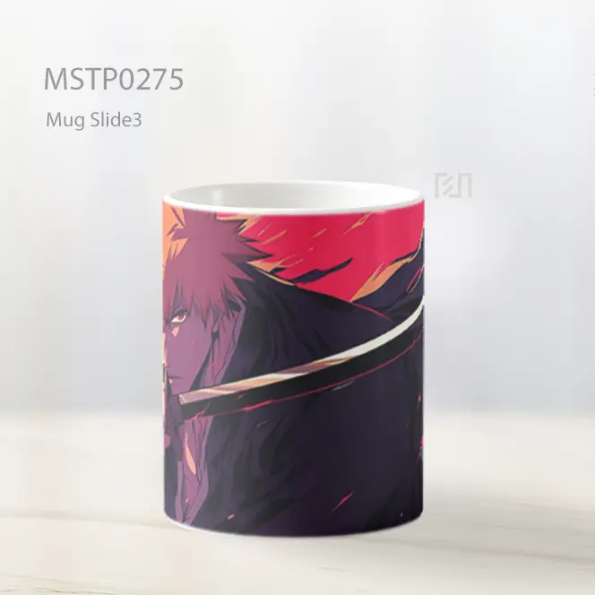 Bleach Ichigo Kurosaki Pedang Mug MSTP0275 - All-side / Desain