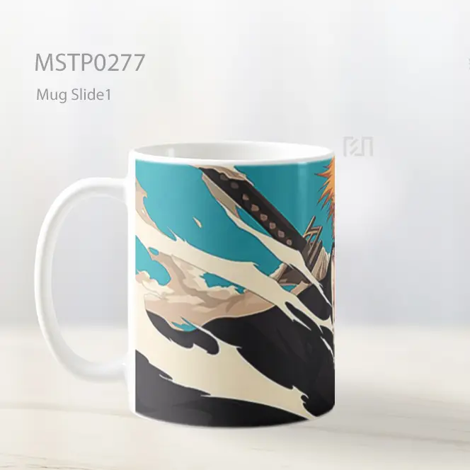 Bleach Ichigo Kurosaki Shinigami Mug MSTP0277 - All-side / Desain