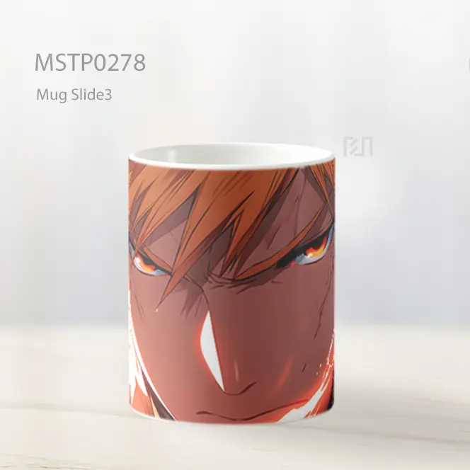 Bleach Ichigo Mata Oranye Mug MSTP0278 - All-side / Desain