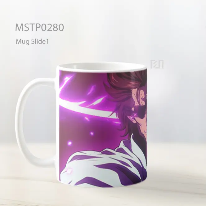 Bleach Sosuke Aizen Bankai Ungu Mug MSTP0280 - All-side / Desain
