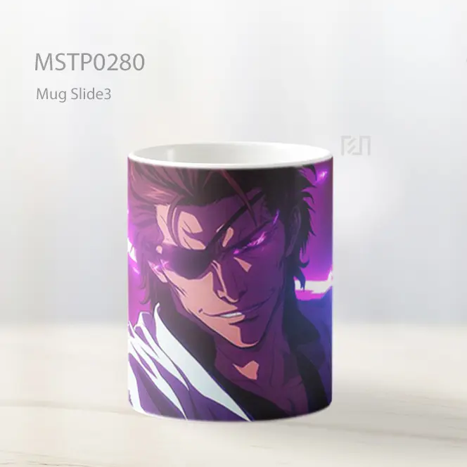 Bleach Sosuke Aizen Bankai Ungu Mug MSTP0280 - All-side / Desain