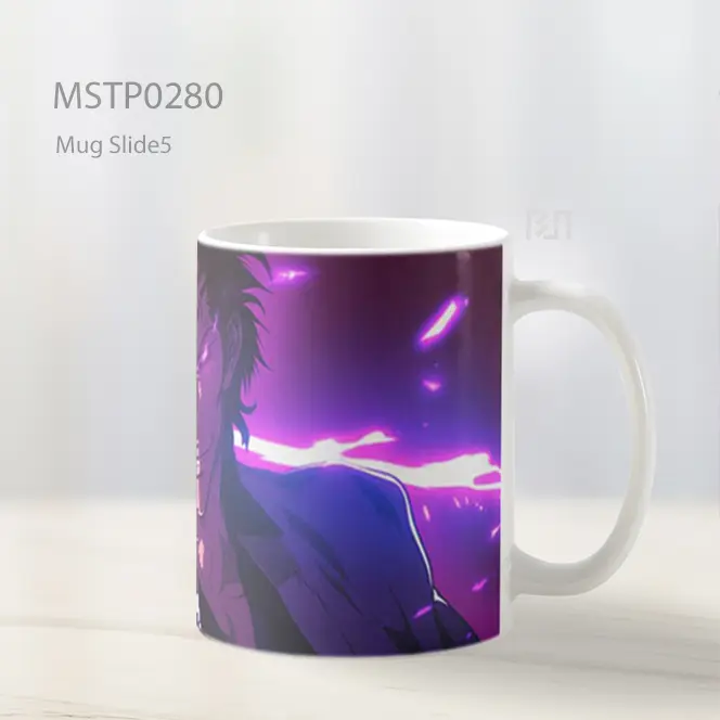 Bleach Sosuke Aizen Bankai Ungu Mug MSTP0280 - All-side / Desain