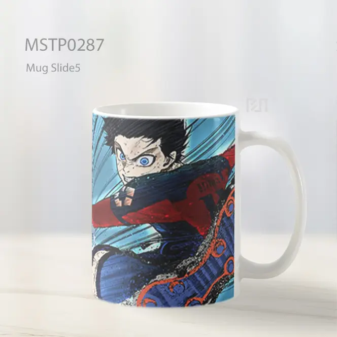 Blue Lock Yoichi Isagi Sepak Bola Mug MSTP0287 - All-side / Desain