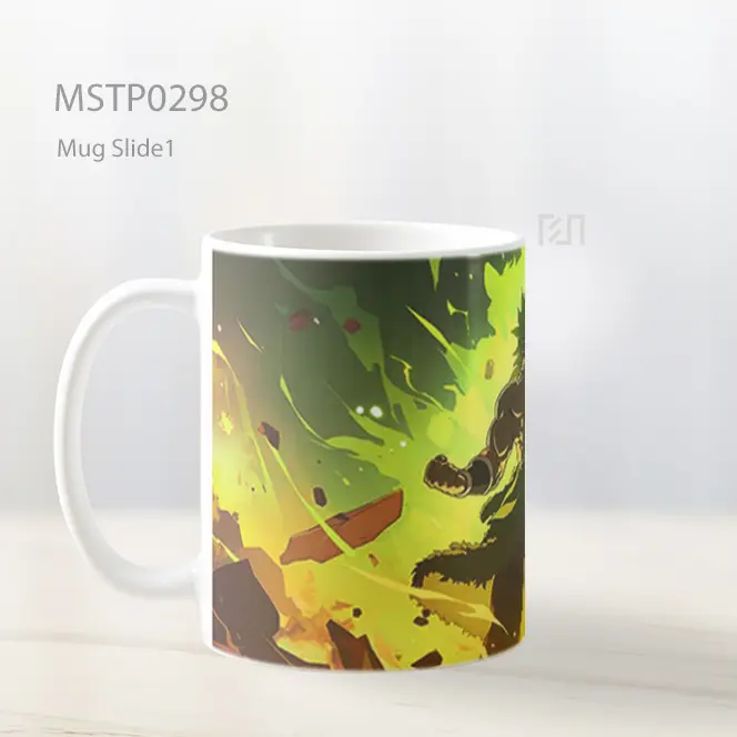Broly Power Up Mug MSTP0298 - All-side / Desain