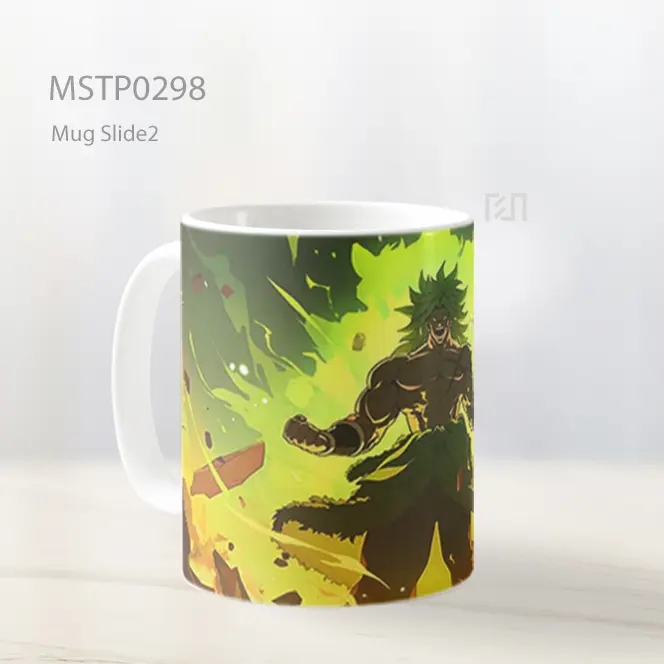 Broly Power Up Mug MSTP0298 - All-side / Desain