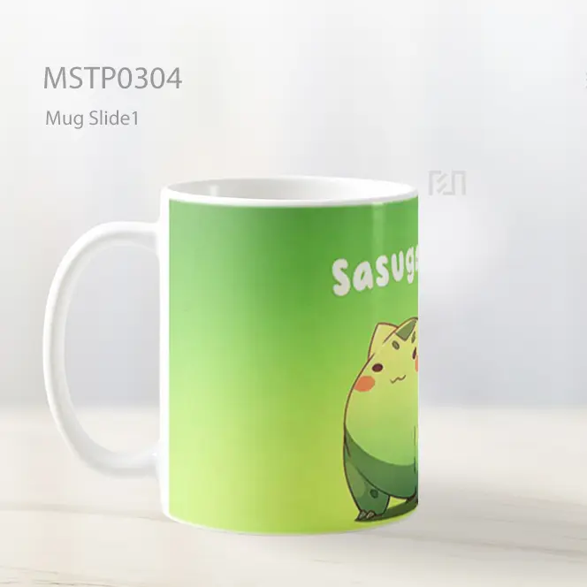 Bulbasaur Dengan Teks Sasuga Kusa Mug MSTP0304 - All-side / Desain