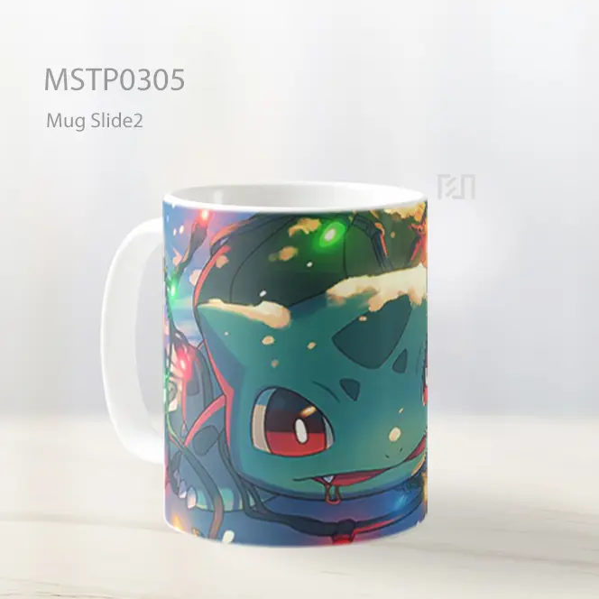 Bulbasaur Gaya Meriah Mug MSTP0305 - All-side / Desain