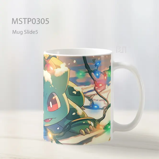 Bulbasaur Gaya Meriah Mug MSTP0305 - All-side / Desain
