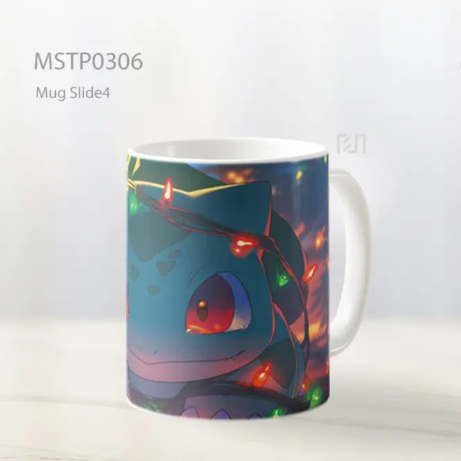 Bulbasaur Lampu Natal Imut Mug MSTP0306