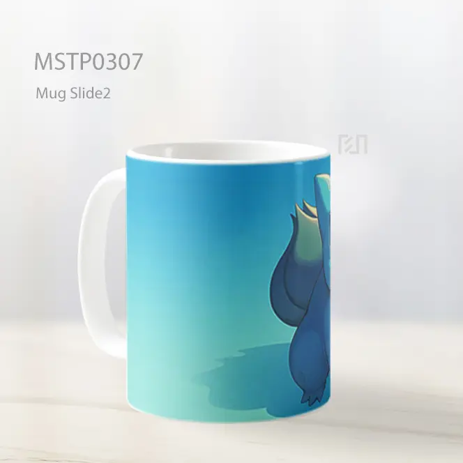 Bulbasaur Lucu Biru Mug MSTP0307 - All-side / Desain