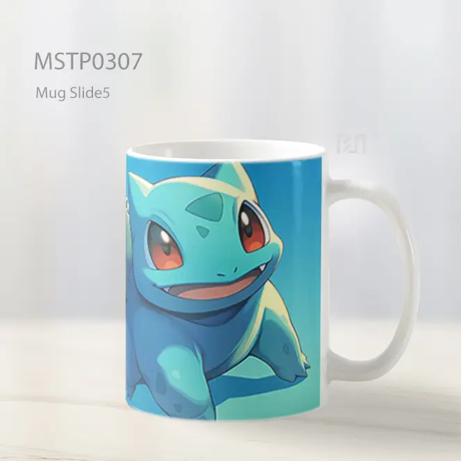 Bulbasaur Lucu Biru Mug MSTP0307 - All-side / Desain