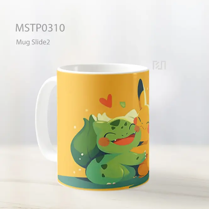 Bulbasaur Pikachu Imut Mug MSTP0310 - All-side / Desain