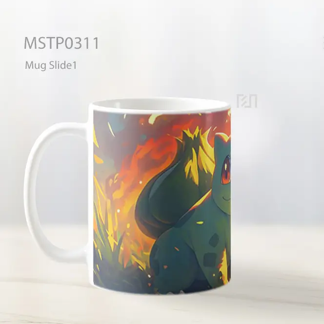 Bulbasaur Pokemon Di Hutan Bercahaya Mug MSTP0311 - All-side / Desain