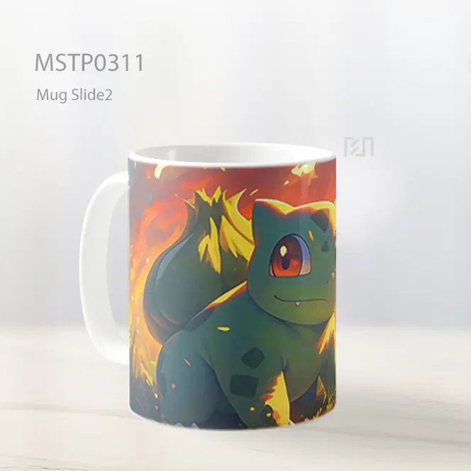 Bulbasaur Pokemon Di Hutan Bercahaya Mug MSTP0311 - All-side / Desain