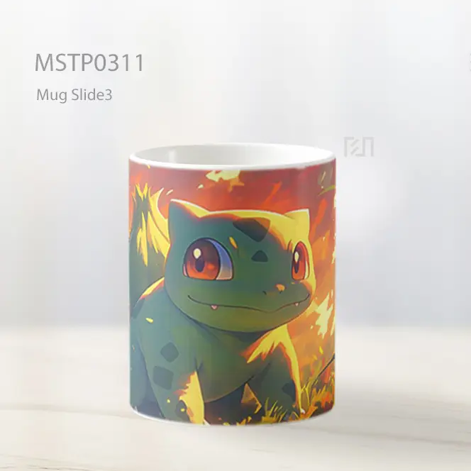 Bulbasaur Pokemon Di Hutan Bercahaya Mug MSTP0311 - All-side / Desain