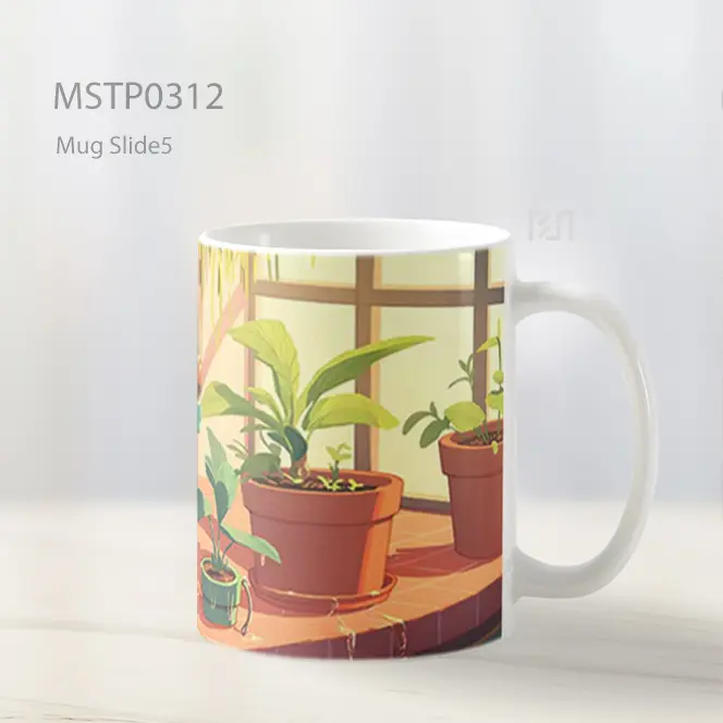 Bulbasaur Pokemon Kacamata Tanaman Mug MSTP0312 - All-side / Desain