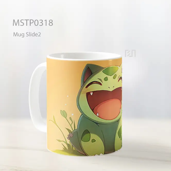 Bulbasaur Senyum Ceria Mug MSTP0318 - All-side / Desain