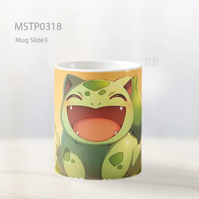 Bulbasaur Senyum Ceria Mug MSTP0318 - All-side / Desain
