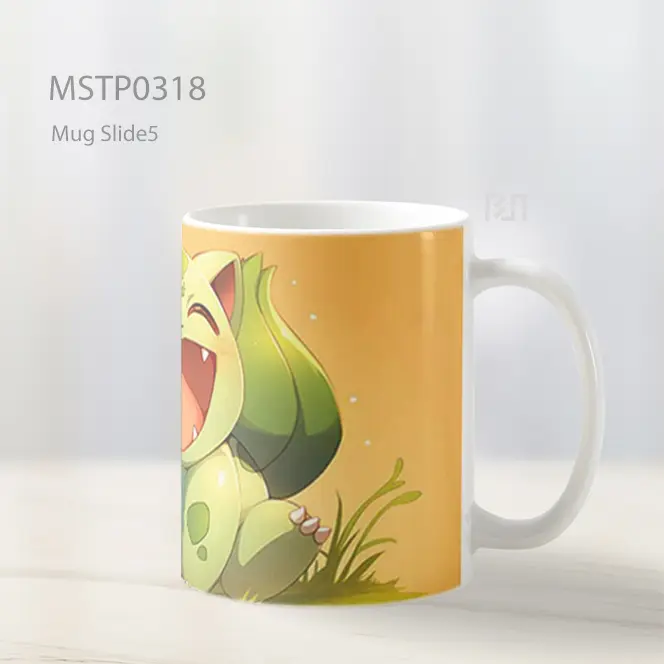 Bulbasaur Senyum Ceria Mug MSTP0318 - All-side / Desain