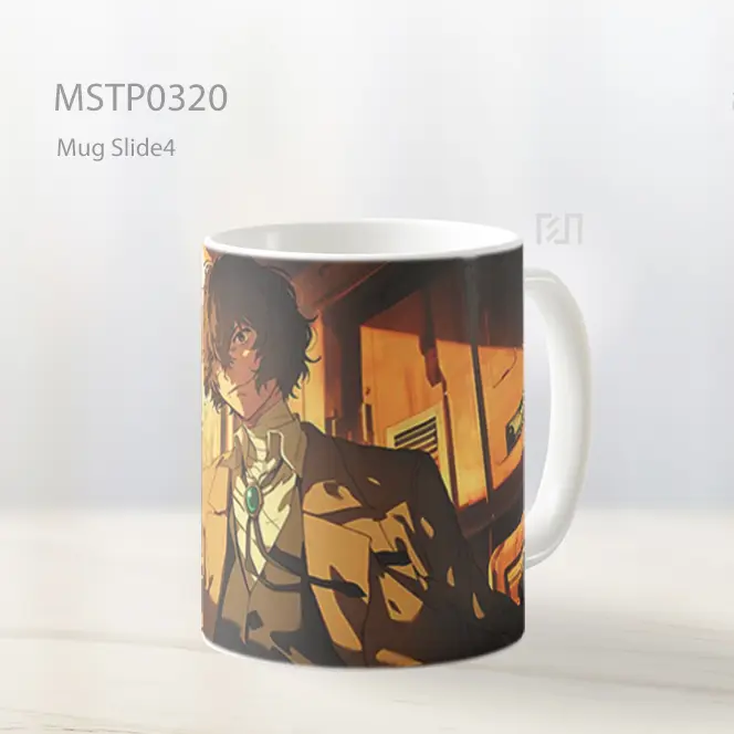 Bungo Stray Dogs Osamu Dazai Beige Mug MSTP0320