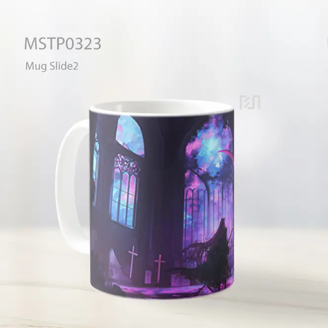 Calliope Mori Katedral Gotik Mug MSTP0323 - All-side / Desain