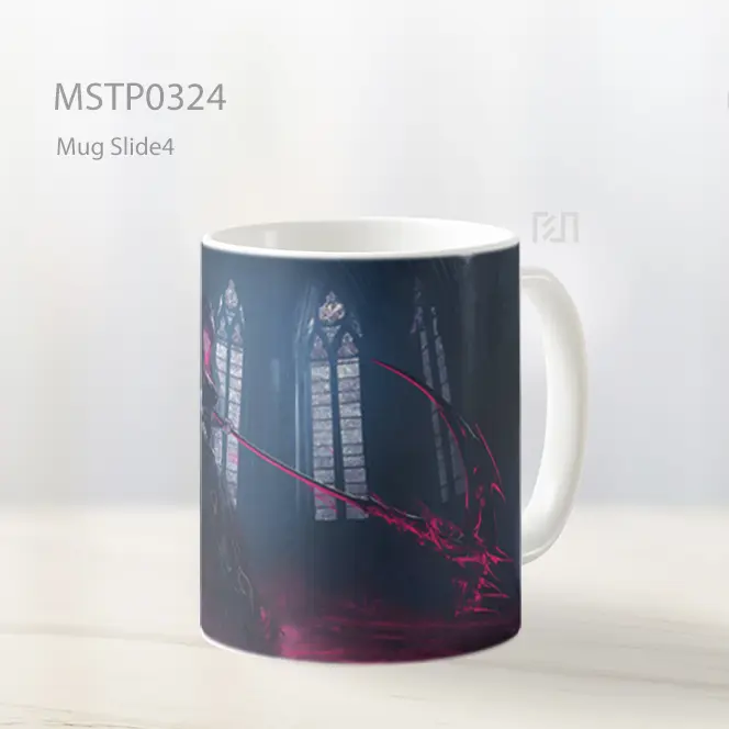 Calliope Mori Sabit Katedral Gelap Mug MSTP0324